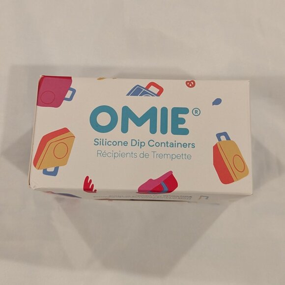 NWT OmieDip Leakproof Containers Silicone (SET of 2, Yellow & Red) - Picture 7 of 13